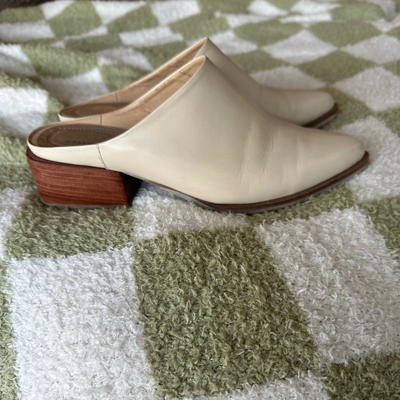 Able Leather Miriam Mules- White - Picture 3 of 7